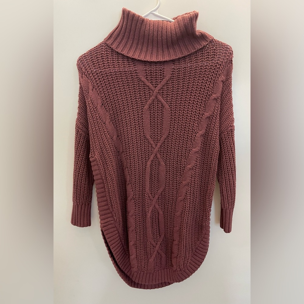 Sweater Ribbed Cozy Knit Turtleneck